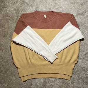 Tri-Color Sweater